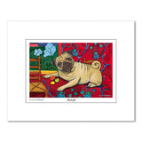 Pug Muttisse Matted Print