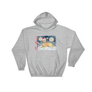 Labrador (Yellow) Snowy Night Hoodie