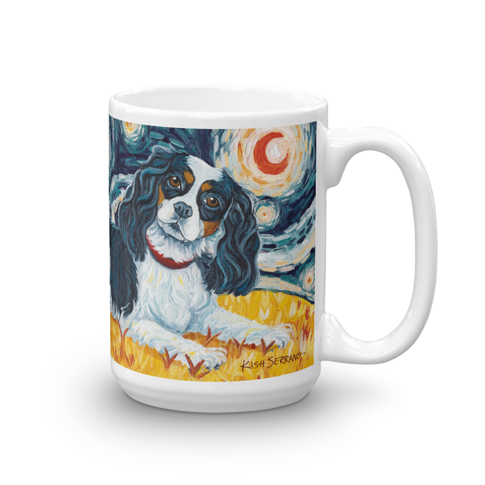 Cavalier King Charles (tricolor)  STARRY NIGHT Mug-15oz