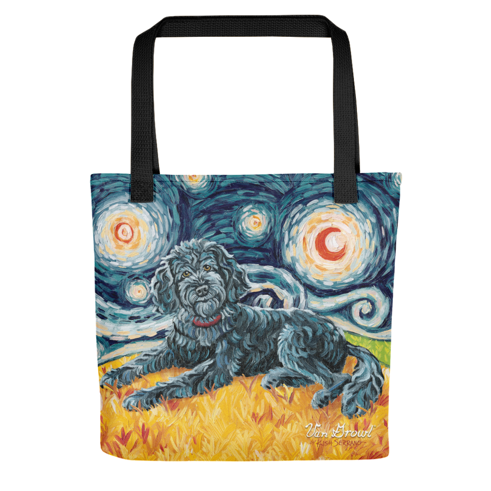 Doodle (black) STARRY NIGHT Tote