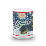 Doberman Pinscher Snowy Night Mug - 15oz