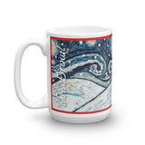 Pug Snowy Night Mug - 15oz